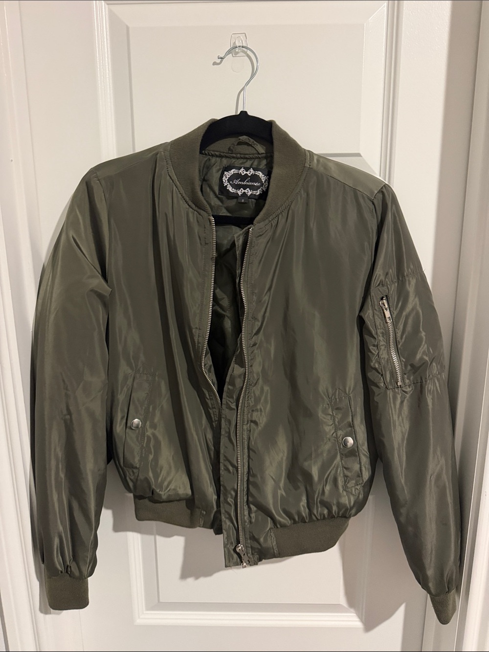 Olive Green Bomber Jacket - Unbranded